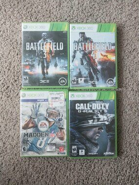 Xbox 360 Games Lot COD Madden 13 Battlefield 3 4